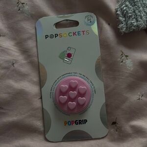 Pink Heart PopSocket Phone Grip